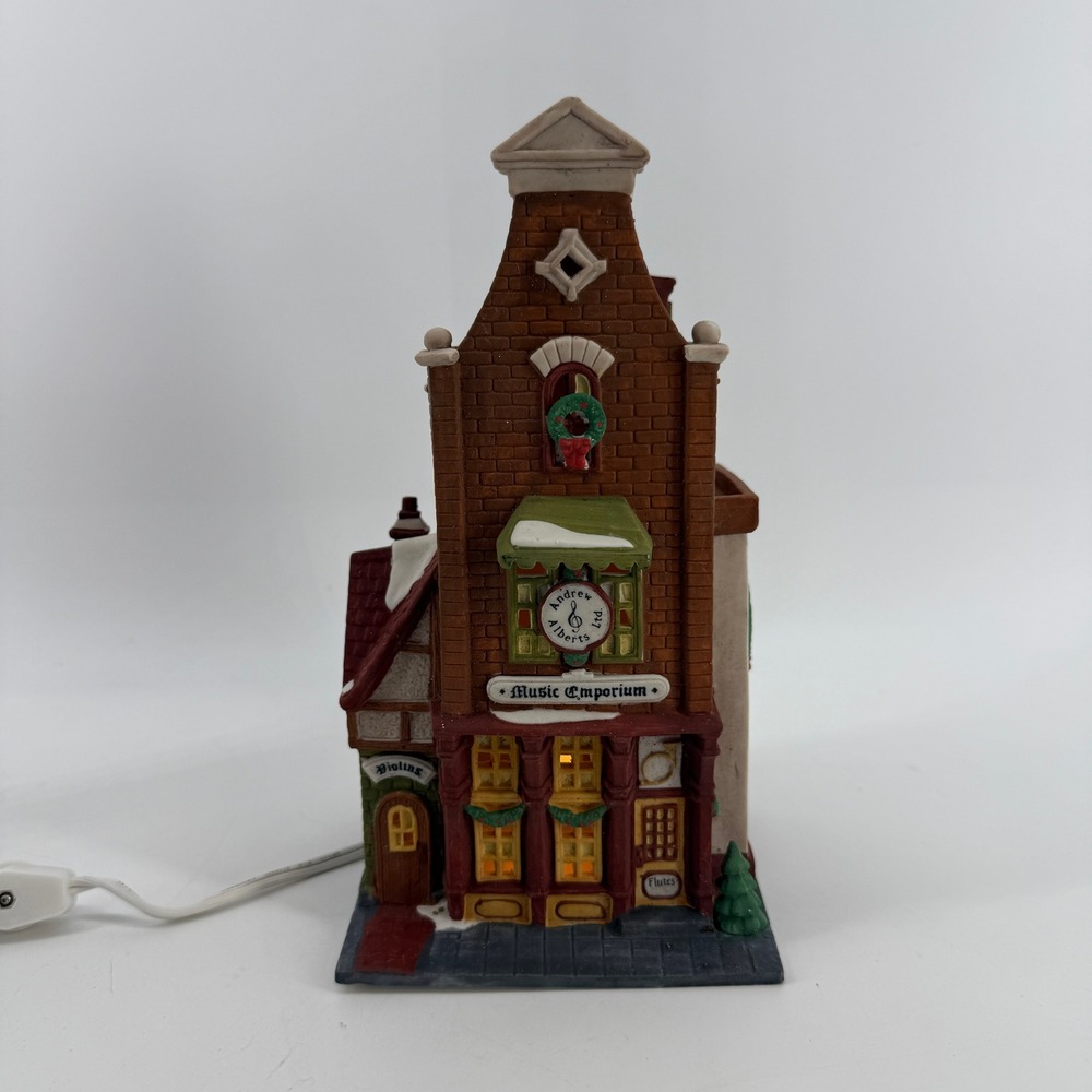 Dept. 56 - Christmas in the City - Music Emporium - Retired 1996 Houses Display - Picture 2 of 16